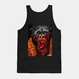 Nope “No Monkey Business” Gordy The Chimpanzee portrait (digital) Tank Top